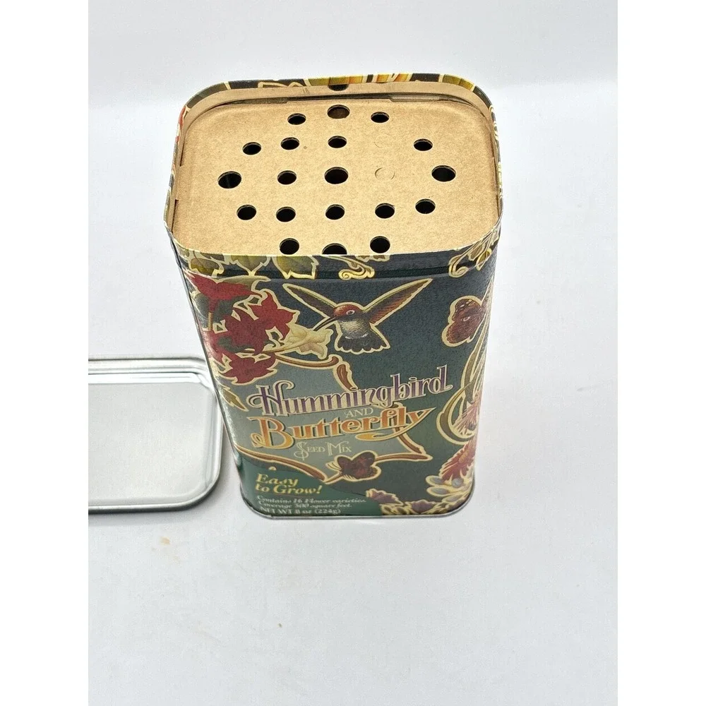 NK Lawn & Garden Hummingbird Butterfly Seed Mix 8oz Tin Wildflower Multicolor